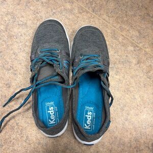 Keds Women's Gray and Blue Athletic Shoes